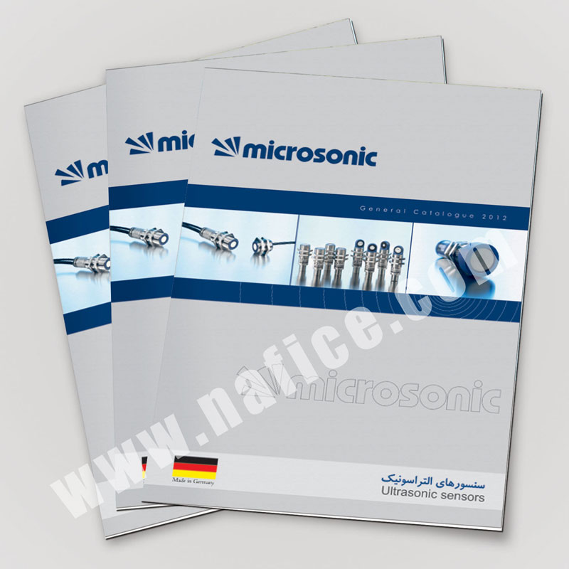 Catalog Microsonic طراحی کاتالوگ و بروشور