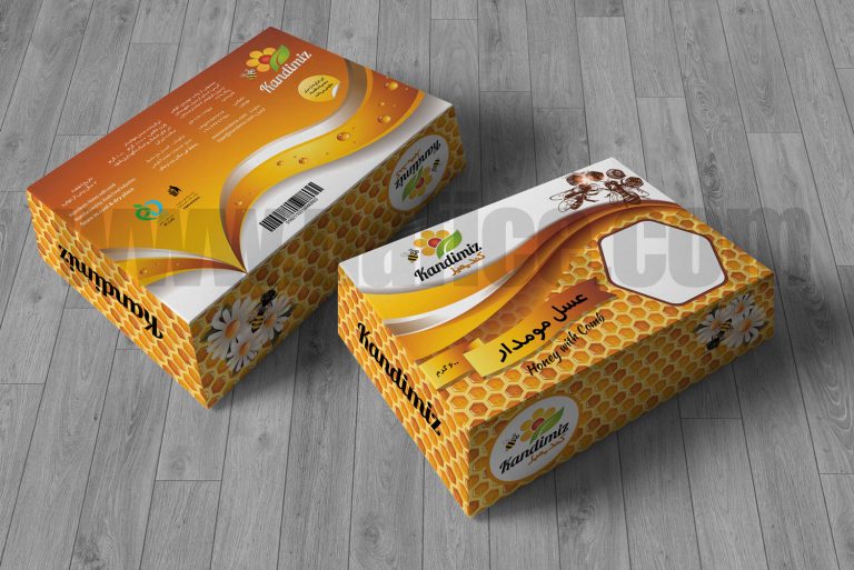 Kandimiz Box1 نمونه‌ طراحی بسته‌بندی