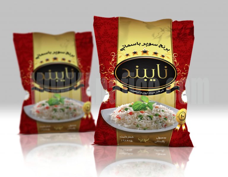 Nayband Rice2 نمونه‌ طراحی بسته‌بندی