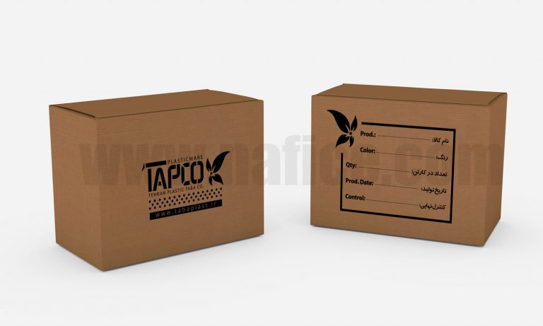 Box نمونه‌ طراحی بسته‌بندی