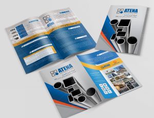 Atena Brochure نمونه‌کار طراحی کاتالوگ و بروشور