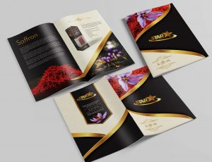 Saffron نمونه‌کار طراحی کاتالوگ و بروشور