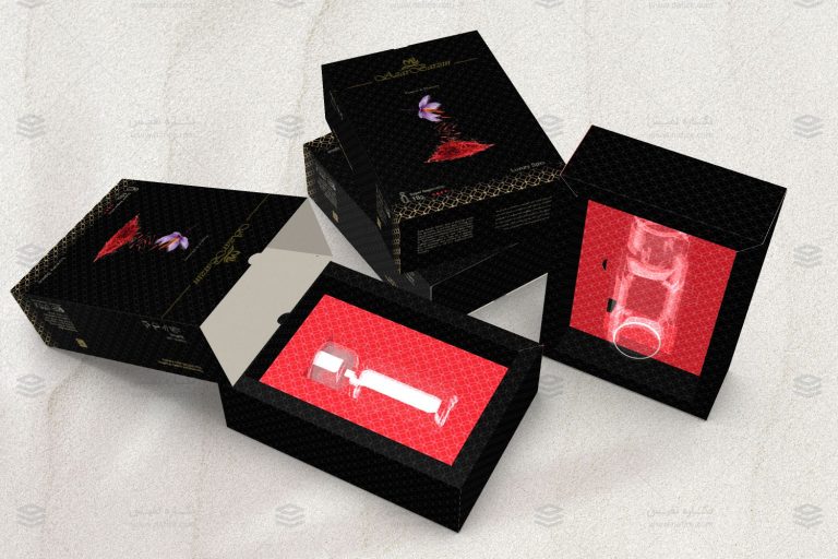 Mehr Saffron Box2 طراحی بسته‌بندی