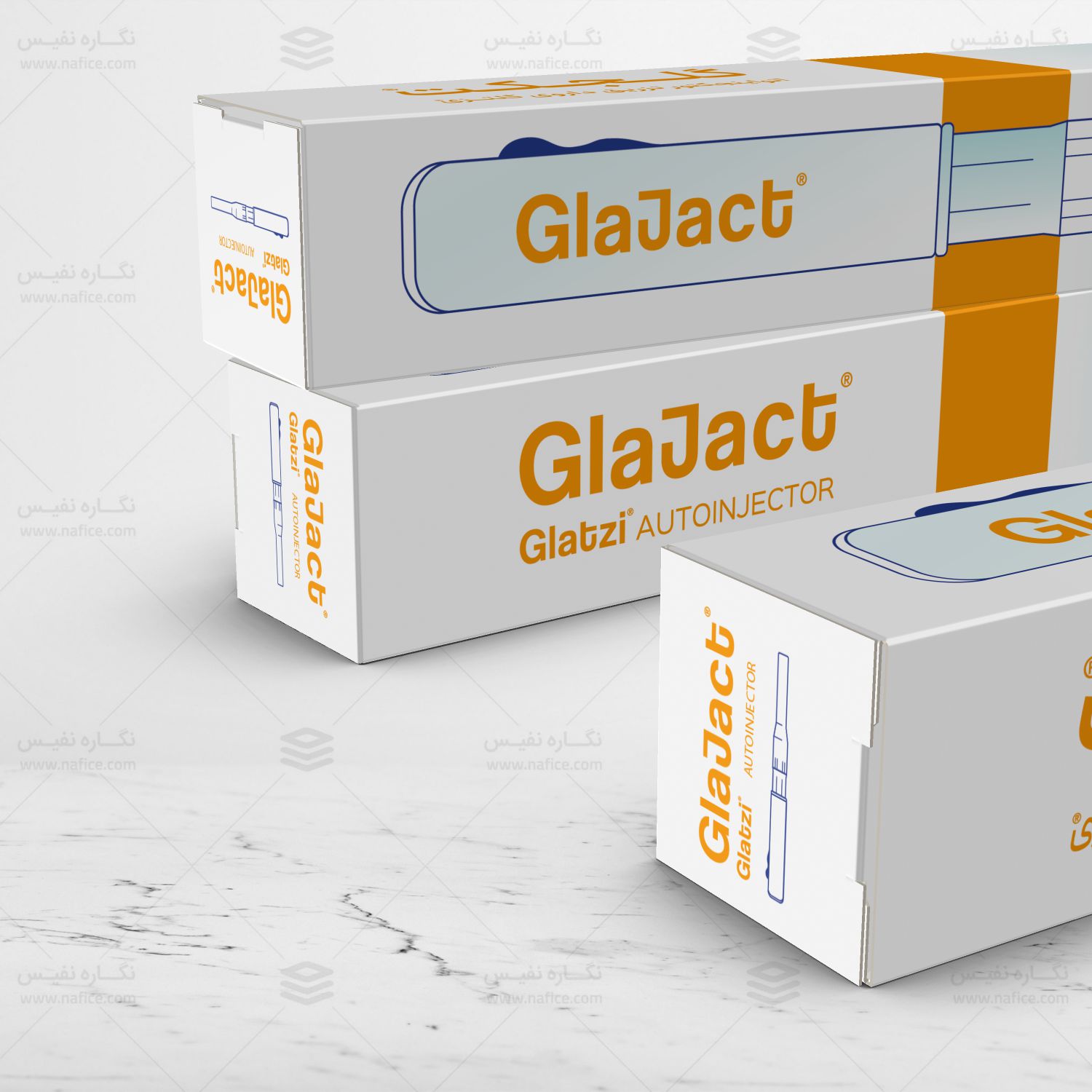 Glaject2 جعبه دستگاه پزشکی زیکافورت و گلجکت