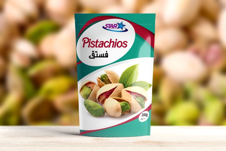 Star Mock Pistachios نمونه‌ طراحی بسته‌بندی