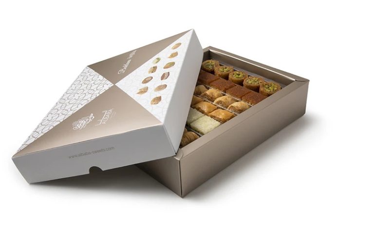 جعبه زیره و رویه عطف دار مناسب شیرینی و خشکبار