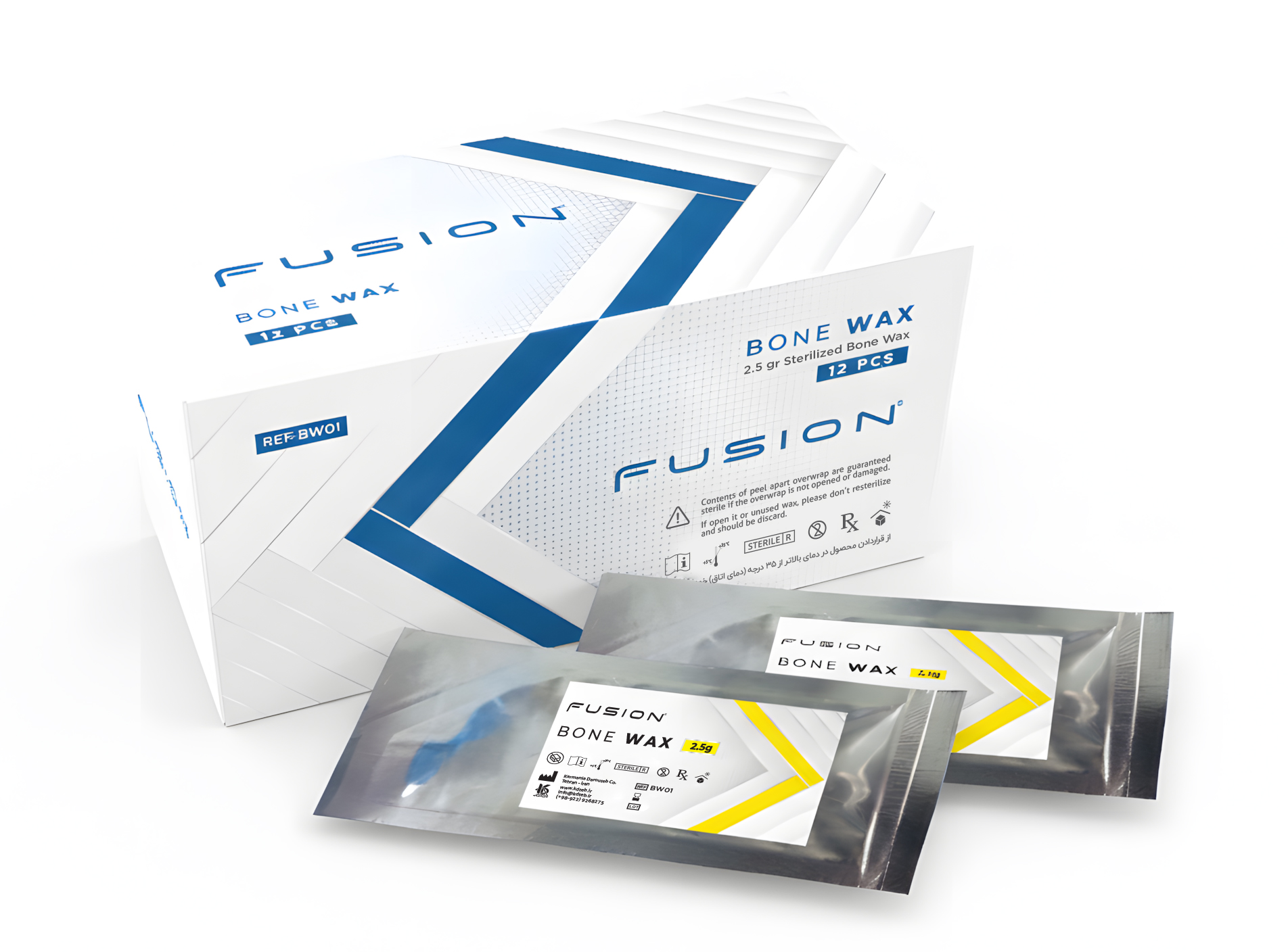 طراحی جعبه و هویت بصری بون وکس پزشکی شرکت آرال طب - جعبه سازی نگاره نفیس